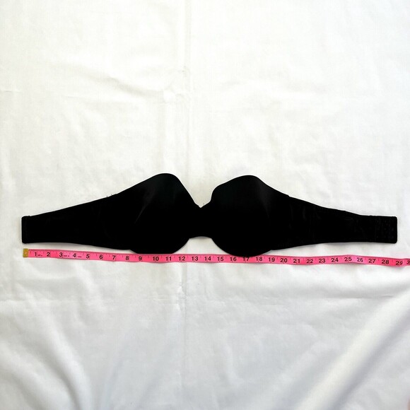 Maidenform Sweet Nothings Black Strapless Underwire Bra Size 38 D Hardly Worn - Picture 9 of 9